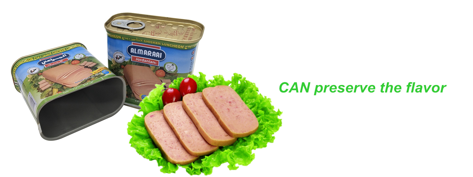 Linfeng-professional 340g rectangular luncheon meat tin can supplier and exporter in china！
