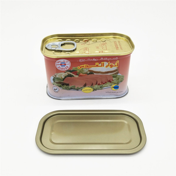 200g rectangular metal tin cans for luncheon meat 