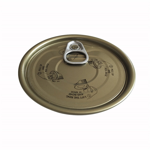 Y307 tinplate round easy open can lid