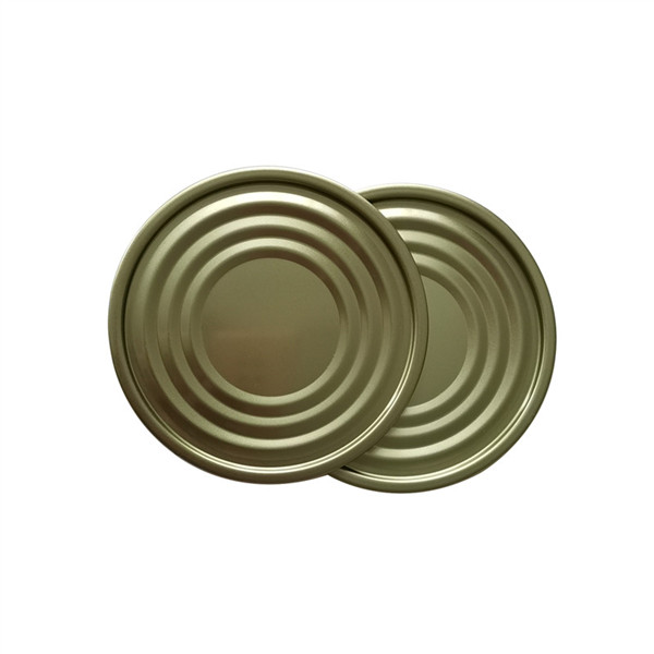 #300 72.9mm Tinplate Normal Open Bottom Lid For Tin Cans